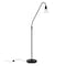 Homeroots 65" Black Reading Floor Lamp With Clear Transparent Glass Dome Shade 523448 - alternate 5