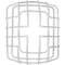 Safety Technology International Wire Cage, Steel, Flush Mount, 6 1/8 in W x 7 3/8 in H x 3 3/8 in D, White STI-9705 - alternate 1