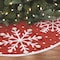 Dyno Red/White Large Snowflake Printed Tree Skirt 2488428-1AC - alternate 2