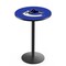 Holland Bar Stool Co 36" Blk Wrinkle Vancouver Canucks Pub Table, 36" dia. Top L214B3636VanCan - alternate 1