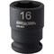 Channellock 3/8'' Drive 16 mm 6-Point Shallow Metric Impact Socket S1815800112019001 - alternate 1