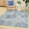 Homeroots 4' X 6' Navy Blue Ivory And Blue Nautical Indoor Outdoor Area Rug 552502 - alternate 6