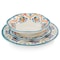 Gibson Home 12 Piece Tamara Melamine Dinnerware Set in White and Floral 130982.12 - alternate 4