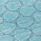 Homeroots 8' Teal Blue And Navy Blue Round Geometric Washable Indoor Outdoor Area Rug 613592 - alternate 6
