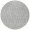 Homeroots 8' Gray And Ivory Round Chevron Washable Indoor Outdoor Area Rug 596269 - alternate 8