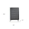 Homeroots 32" Light Gray Wood Five Drawer Dresser 286556 - alternate 4