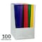 C-Line Products 8-1/2" x 11" Assorted Two-Pocket Paper Portfolio Folder, 100EA/+DS 05300-DS - alternate 4