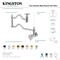 Kingston Brass Wall Mount Pot Filler Faucet, Polished Brass KS2102CG - alternate 3