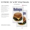 Signmission Hamburger, Vinyl Decals Only 24 Inch x 36 Inch, Vinyl Decal, 2PK DSB-2436-2PACK-Hamburger - alternate 2