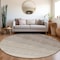 Homeroots 8' Brown And Ivory Round Ombre Washable Indoor Outdoor Area Rug 595795 - alternate 6