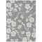 Homeroots 9' X 12' Gray And Ivory Floral Washable Indoor Outdoor Area Rug 599890 - alternate 4