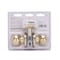 Prosource Passage Knob, Metal, Polished Brass, 2-3/8 to 2-3/4 in Backset, 1-3/8 to 1-3/4 in Thick Door T9730BRA4V - alternate 3