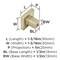 Amerock Monument 1-3/16 inch (30mm) Length Golden Champagne Cabinet Knob, 10PK 10VMP36905BBZ - alternate 3