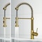 Vigo Edison Single Handle Pull-Down Sprayer Kitchen Faucet in Matte Brushed Gold VG02001MG - alternate 7