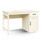 Homeroots 47" Antiqued White Wood Wall Mounted Pedestal Writing Desk 568262 - alternate 5