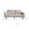 Homeroots 79" Beige Fabric Solid Wood Sofa 674604 - alternate 5