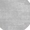 Homeroots 8' Silver And Gray Round Abstract Washable Indoor Outdoor Area Rug 588794 - alternate 6