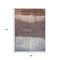 Homeroots 8' X 10' Rust And Ivory Abstract Washable Indoor Outdoor Area Rug 632056 - alternate 6
