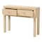 Bali & Pari Noah Grasscloth Console Table, Light Brown 265-14542-ZORO - alternate 6