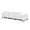 Homeroots 103" White Top Grain Leather Reclining Metal USB Sofa 720336 - alternate 7