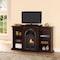 Procom Heating Dual Fuel Ventless Gas Fireplace System, 15,000 BTU, T-Stat Control, Chocolate Finish with Shelves PCS150T-CBS - alternate 3