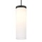 Besa Lighting Friz Cord Pendant, Opal Glossy, Black Finish, 1x9W LED 1JT-FRIZOG-LED-BK - alternate 1
