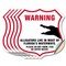 Signmission Alligator Warning Shield Sign Warning Al, 4 inch X 4 inch, Vinyl Decal, 5PK SHI-D-5PACK-4-359 - alternate 1