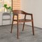 Leisuremod Rivo Collection Elegant Dining Chair in Dark Walnut Color Wood RC20DRW - alternate 8