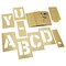 C.H. Hanson 8" Brass Interlocking Stencil Gothic Style Letters, 33 Piece Kit 10165 - alternate 3
