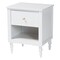 Baxton Studio Roni Modern White Scalloped Wood 4-Piece Full Bedroom Set with Two Nightstands 256-14082-14085-14083-14083-ZORO - alternate 4