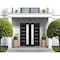 Vdomdoors Front Exterior Prehung Metal-Plastic Double Doors / MANUX 8088 Matte Black / Office Commercial and MANUX8088DEXD-BLK-LH-W72xH80 - alternate 3