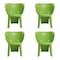Homeroots Set Of Four Green Heavy Duty Plastic Juvenile Chairs, 4PK 554658 - alternate 4