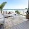 Homeroots 5' X 8' Beige Gray And Khaki Abstract Washable Indoor Outdoor Area Rug 618077 - alternate 6