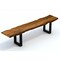 Homeroots 87in Live Edge Acacia Wood Bench With Black Metal Legs 379793 - alternate 3