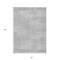 Homeroots 5' X 8' Silver And Gray Abstract Washable Indoor Outdoor Area Rug 588793 - alternate 5