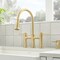 Blanco Empressa Bridge Pull-Down Faucet 1.5 GPM, Satin Gold 442981 - alternate 6