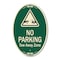 Signmission No Parking Tow Away Zone With Graphic, 12 Inch X 18 Inch Designer, Heavy Gauge Aluminum A-OV-G-1218-9815 - alternate 1