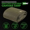 Tarpex Heavy Duty Tarp, 14 ft x 20 ft, Olive Drab, Canvas CTOD10-TA-1420 - alternate 5
