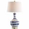 Jonathan Y Tucker 30.5" Ceramic/Metal LED Table Lamp, Blue/White JYL3054B - alternate 7