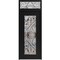 Vdomdoors Aluminum Door Iron 1633 Black Entry Steel Metal Classic Painted 36 x 94 (36 x 80+14)-Left Inswing IRON1633EXD-BLK-W36xH80+14-LH-I - alternate 1