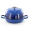 Megachef 6 Quart Enameled Cast Iron Bread Pot in Blue with Baking Mat 750123606M - alternate 4