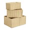 Homeroots Set of Three Natural Rope And Metal Box, 3PK 571504 - alternate 5
