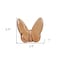 Homeroots 3" Brown Crystal Butterfly Figurine Tabletop Sculpture 554015 - alternate 2