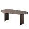 Homeroots 78" Brown Solid Wood Double Pedestal Base Oval Dining Table 712862 - alternate 1