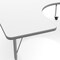 Flash Furniture Commercial Adjustable Height Horseshoe Activity Table with Locking Casters-White XU-A6066-HRSE-WHT-T-P-CAS-GG - alternate 6