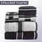 Lavish Home 6PC Bathroom Towels Set 100% Cotton Bathroom Accessories Soft Towel Set for Shower, Gym, Dorm, Spa 67-0023-CH - alternate 3