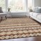 Homeroots 9' X 12' Chocolate And Taupe Quatrefoil Washable Indoor Outdoor Area Rug 583220 - alternate 8