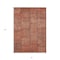 Homeroots 3' X 5' Salmon Copper And Gray Patchwork Washable Indoor Outdoor Area Rug 581611 - alternate 5