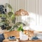 Bali & Pari Neorah Natural Rattan Pendant Lampshade - Boho Ceiling Light Cover with Handcrafted Petal Shape 261-14236-ZORO - alternate 2