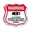 Signmission Video Surveillance Shield Sign Warning A, 12 inch X 12 inch, Vinyl Decal, 2PK SHI-D-2PACK-12-474 - alternate 1